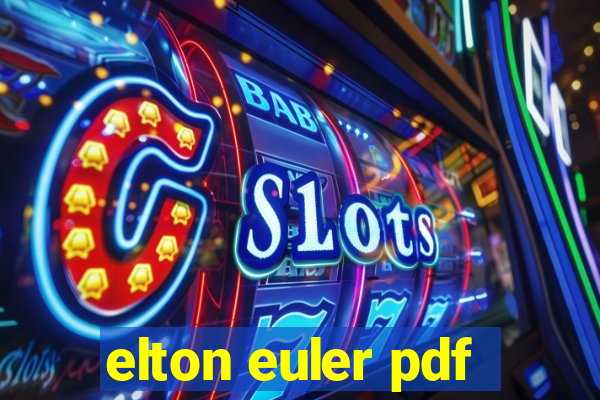 elton euler pdf